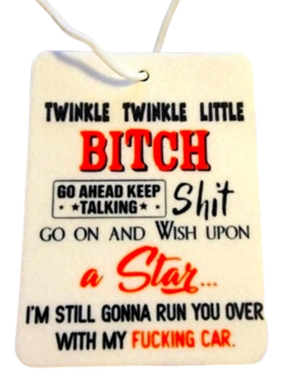 Twinkle Twinkle Unscented Hanging Car Air Freshener